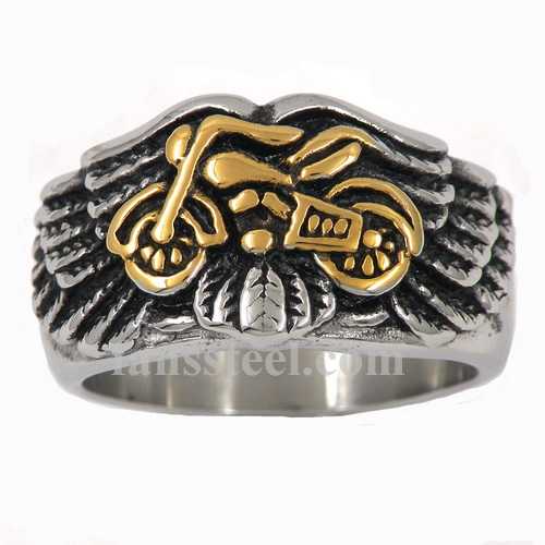 FSR10W98G motor cycle wing biker ring - Click Image to Close